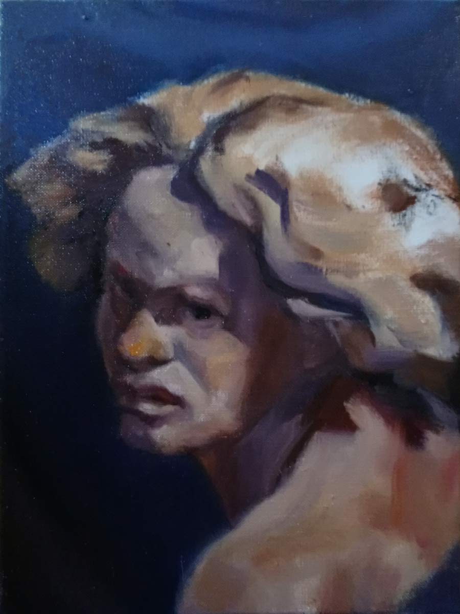 "We're done" #1 oilpainting by cornelia es said "We're done" #1 oilpainting by cornelia es said