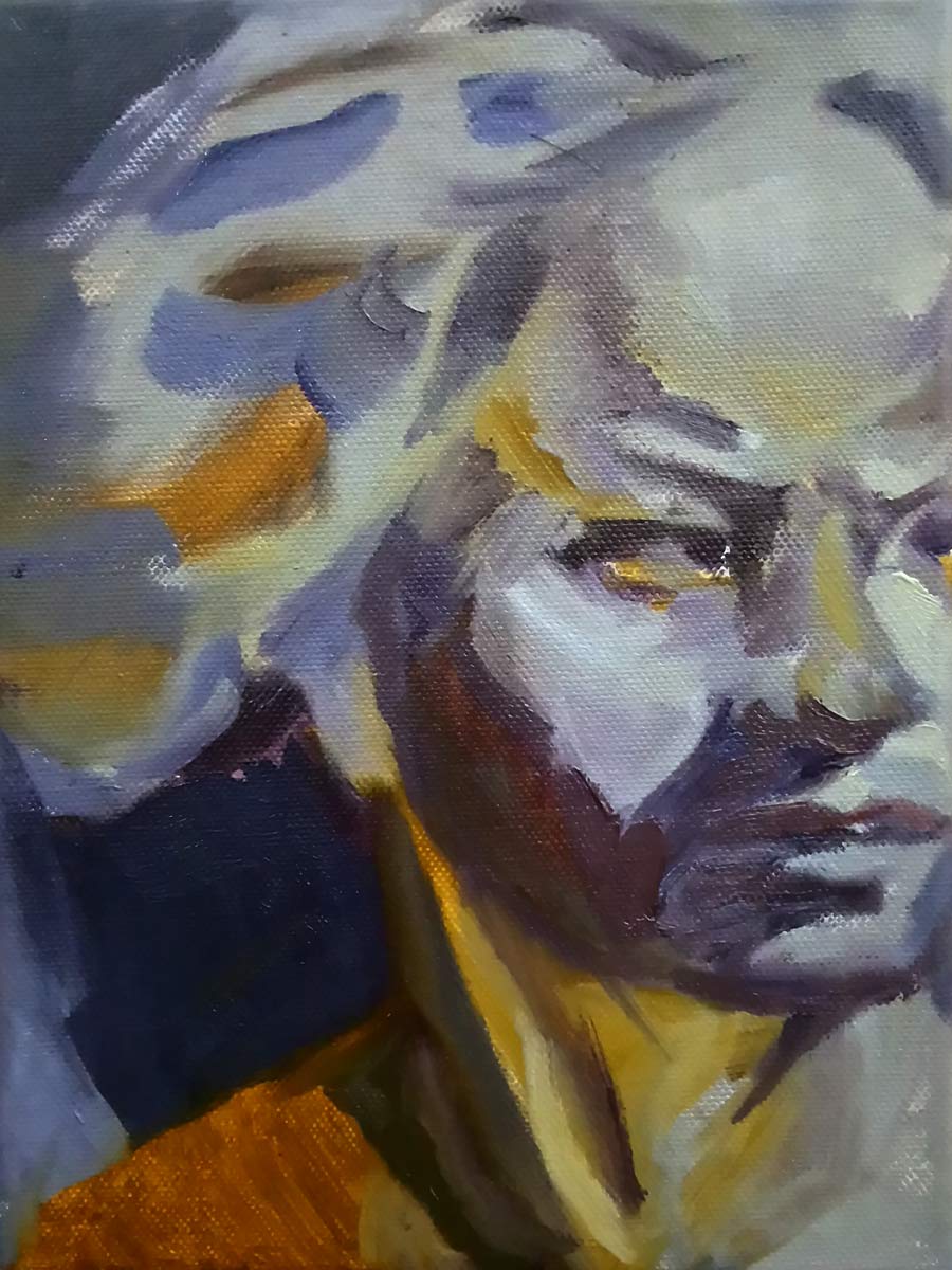 "We're done" #2 oilpainting by cornelia es said "We're done" #2 oilpainting by cornelia es said