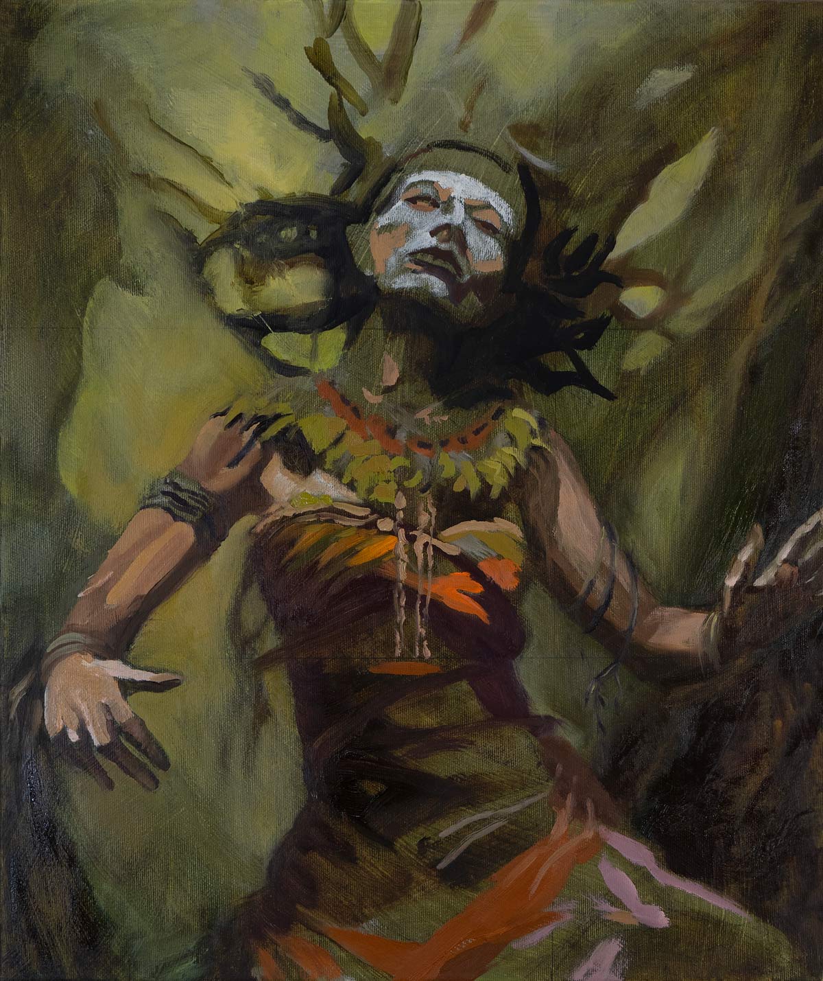 Earth Shamaness 1 Earth Shamaness - Techno-Ökologische Schamanenkunst, aus der Serie Digital Shamans von cornelia es said